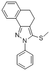 3-METHYLTHIO-2-PHENYL-4,5-DIHYDRO-2H-BENZO[G]INDAZOLE Structure
