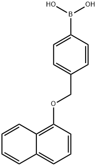 4-((1-萘氧基)甲基)苯基硼酸 结构式