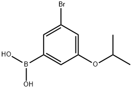 3-BROMO-5-ISOPROPOXYPHENYLBORONIC ACID Struktur