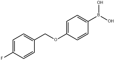(4-((4-Fluorobenzyl)oxy)phenyl)boronic acid Structure