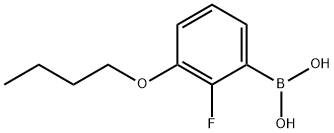 (3-丁氧基-2-氟苯基)硼酸, 871125-94-9, 结构式