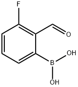 3-氟-2-甲酰基苯硼酸 结构式