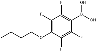 4-BUTOXY-2,3,5,6-TETRAFLUOROBENZENEBORONIC ACID Structure