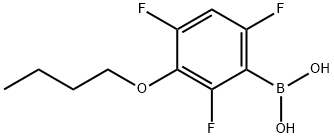 3-BUTOXY-2,4,6-TRIFLUOROPHENYLBORONIC A& Structure