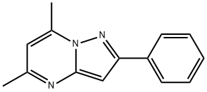 5,7-DIMETHYL-2-PHENYLPYRAZOLO[1,5-A]PYRIMIDINE Struktur
