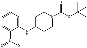 TERT-BUTYL 4-(2-NITROPHENYLAMINO)PIPERIDINE-1-CARBOXYLATE Struktur