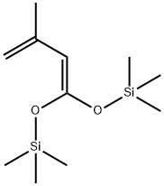 1,1-ビス(トリメチルシリルオキシ)-3-メチル-1,3-ブタジエン 化学構造式