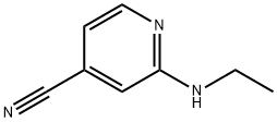 2-(ethylamino)isonicotinonitrile 化学構造式