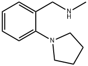 N-甲基-1-(2-(吡咯烷-1-基)苯基)甲胺, 871217-37-7, 结构式