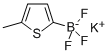 5-甲基-2-噻吩三氟硼酸钾, 871231-40-2, 结构式
