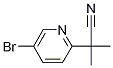 2-メチル-2-(5-ブロモ-2-ピリジニル)プロパンニトリル 化学構造式