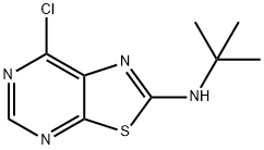 TERT-BUTYL-(7-CHLOROTHIAZOLO[5,4-D]PYRIMIDIN-2-YL)-AMINE Struktur