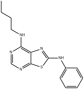 N7-BUTYL-N2-PHENYLTHIAZOLO[5,4-D]PYRIMIDINE-2,7-DIAMINE Struktur