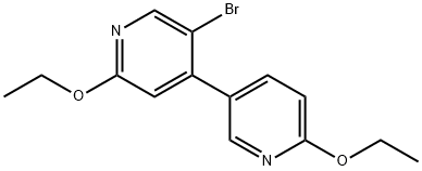 5-溴-2,2'-二乙氧基-4,5'-联砒啶,871269-04-4,结构式