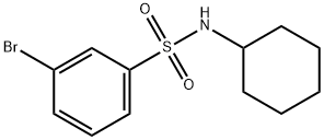 N-CYCLOHEXYL 3-BROMOBENZENESULFONAMIDE Structure