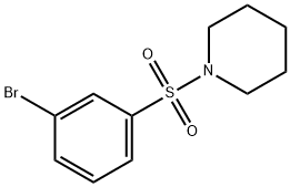 1-(3-BROMOPHENYLSULFONYL)PIPERIDINE Struktur