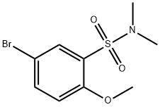 N,N-二甲基-5-溴-2-甲氧基苯磺酰胺,871269-16-8,结构式