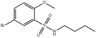 5-BROMO-N-BUTYL-2-METHOXYBENZENESULFONAMIDE Structure