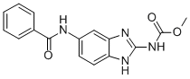 CARBAMIC ACID, [5-(BENZOYLAMINO)-1H-BENZIMIDAZOL-2-YL]-, METHYL ESTER Struktur