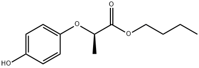 R-(+)-2-(4-羟基苯氧基)丙酸丁酯,87129-32-6,结构式