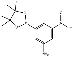 3-アミノ-5-ニトロベンゼンボロン酸ピナコールエステル 化学構造式