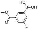 (3-FLUORO-5-METHOXYCARBONYL)BENZENEBORONIC ACID Structure