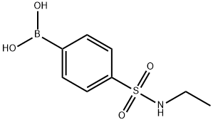 N-乙基-4-硼苯磺酰胺 结构式