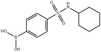4-(N-CYCLOHEXYLSULPHONAMIDO)BENZENEBORONIC ACID Struktur