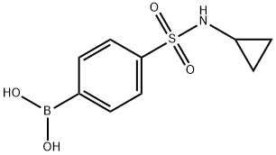 4-(N-CYCLOPROPYLSULPHONAMIDO)BENZENEBORONIC ACID Struktur