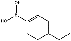 4-ETHYLCYCLOHEXEN-1-YLBORONIC ACID 化学構造式