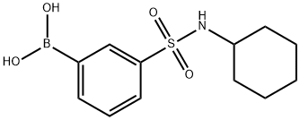 3-N-CYCLOHEXYLSULFAMOYLPHENYLBORONIC ACID Structure