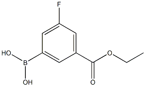 3-氟-5-乙氧羰基苯基硼酸, 871329-85-0, 结构式