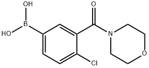 4-CHLORO-3-(N-MORPHOLINECARBONYL)PHENYLBORONIC ACID Struktur