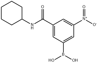 3-(环己基甲酰氨)-5-硝基苯基硼酸, 871332-85-3, 结构式