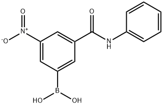 3-(PHENYLAMINOCARBONYL)-5-NITROPHENYLBORONIC ACID Struktur