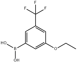 3-乙氧基-5-三氟甲基苯硼酸, 871332-96-6, 结构式