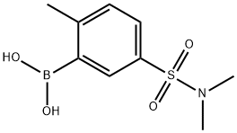 N,N-二甲基-3-硼-4-甲基苯磺酰胺, 871332-99-9, 结构式