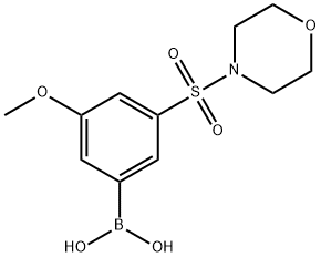 4-METHOXY-3-(MORPHOLIN-4-YLSULPHONYL)BENZENEBORONIC ACID Struktur