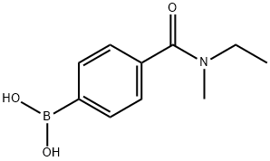 4-(乙基(甲基)氨甲酰基)苯基硼酸, 871333-04-9, 结构式