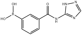 3-(1H-1,2,4-TRIAZOL-3-YL-CARBAMOYL)PHENYLBORONIC ACID Struktur