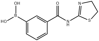 3-((4,5-DIHYDROTHIAZOL-2-YL)CARBAMOYL)PHENYLBORONIC ACID Structure