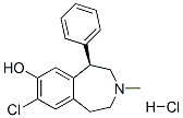 R(+)-7-CHLORO-8-HYDROXY-3-METHYL-1-PHENYL-2,3,4,5-TETRAHYDRO-1H-3-BENZAZEPINE HYDROCHLORIDE Structure