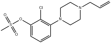 3-(4-ALLYLPIPERAZIN-1-YL)-2-CHLOROPHENYL METHANESULFONATE Structure