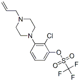 3-(4-ALLYLPIPERAZIN-1-YL)-2-CHLOROPHENYL TRIFLUOROMETHANESULFONATE Structure