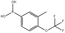 3-METHYL-4-(TRIFLUOROMETHOXY)PHENYLBORONIC ACID Struktur