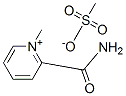 2-(アミノカルボニル)-1-メチルピリジニウム・メタンスルホナート 化学構造式