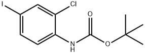 2-クロロ-4-ヨードフェニルカルバミン酸TERT-ブチル 化学構造式