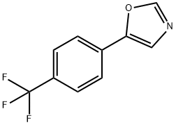 5‐[4‐(トリフルオロメチル)フェニル]オキサゾール 化学構造式
