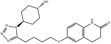 3,4-DIHYDRO-6-[4-[1-(TRANS-4-HYDROXYCYCLOHEXYL)-1H-TETRAZOL-5-YL]BUTOXY]-2(1H)-QUINOLINONE Struktur
