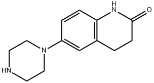 6-ピペラジノ-1,2,3,4-テトラヒドロキノリン-2-オン 化学構造式